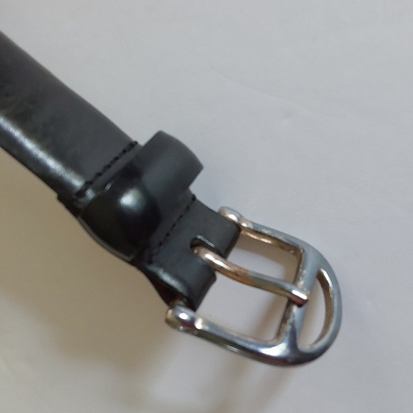 Lauren Ralph Lauren Womens Gray/ Brown Leather Belt Silver Buckle Sz.M main image 6